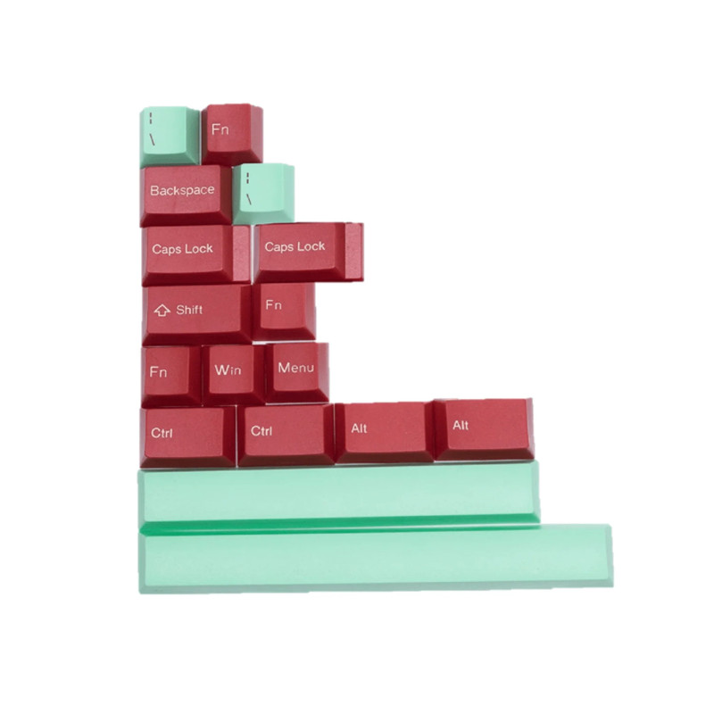 Tai-Hao Abs Keyset-Cubic 17 Add On - Mint/Red - أكسسوار لوحة مفاتيح